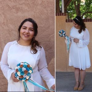 ASOS Curve Skater Dress with Button Yoke Detail